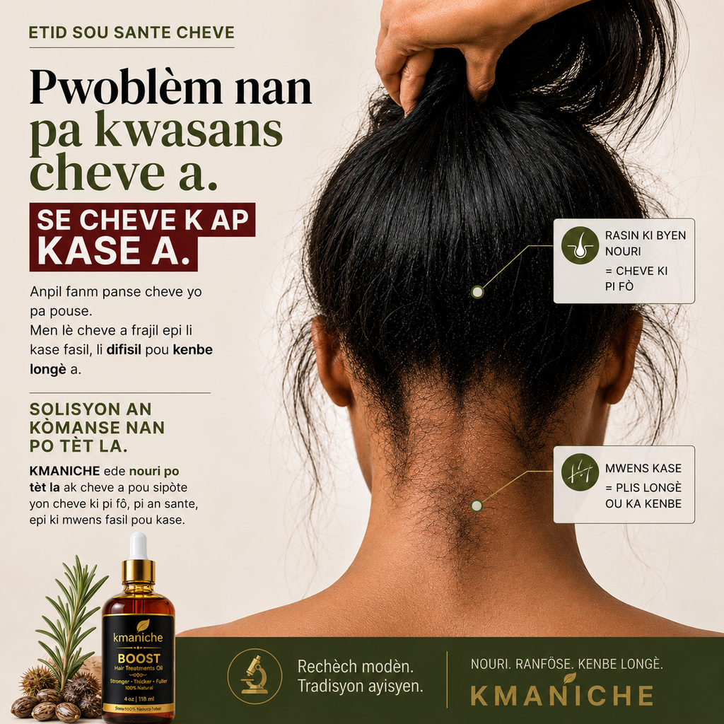 Kmaniche Aceite Potenciador de Crecimiento para Cabello y Barba