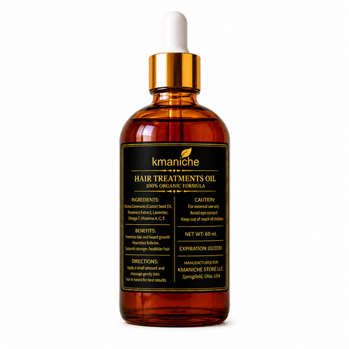KMANICHE BOOST™ Hair Treatment Oil bottle  hair treatments oil.
